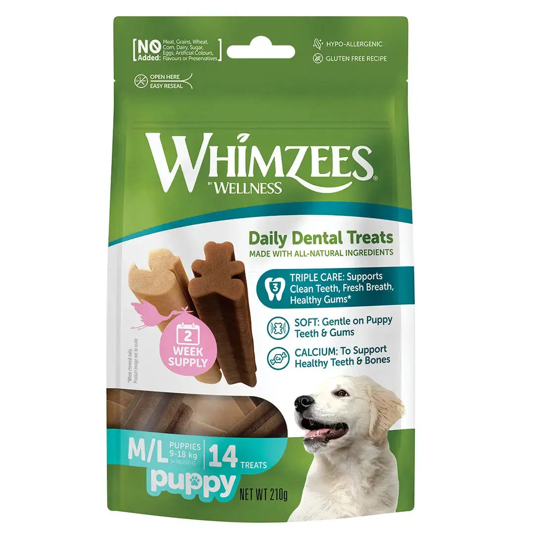 Whimzees Snacks Dentales para Cachorros Medianos/Grandes - 14 unidades DISTRIVET S.L.