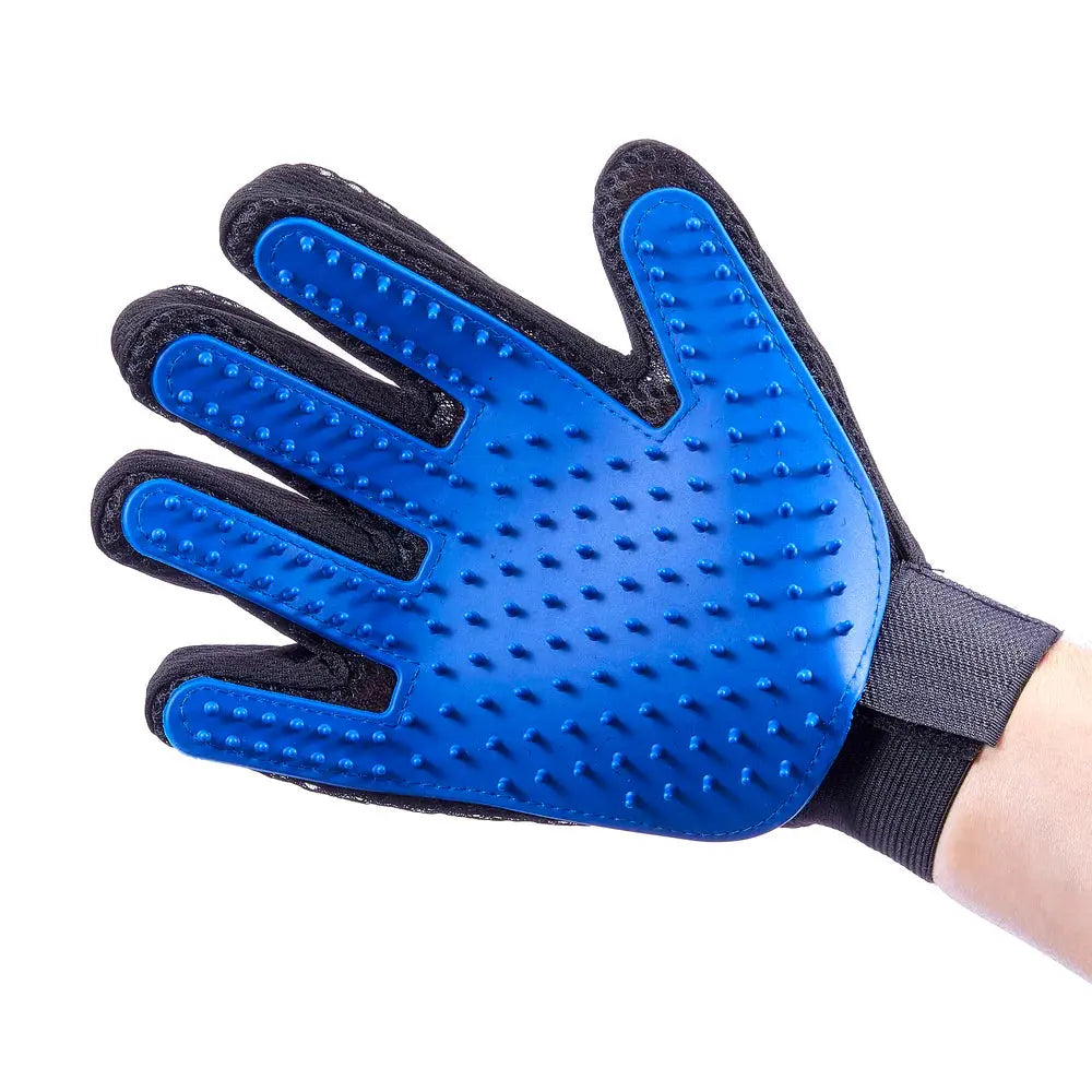 Guante Quitapelos Pro Azul 23X17 cm para Perros y Gatos Freedog al mejor precio -Todoanimal.es