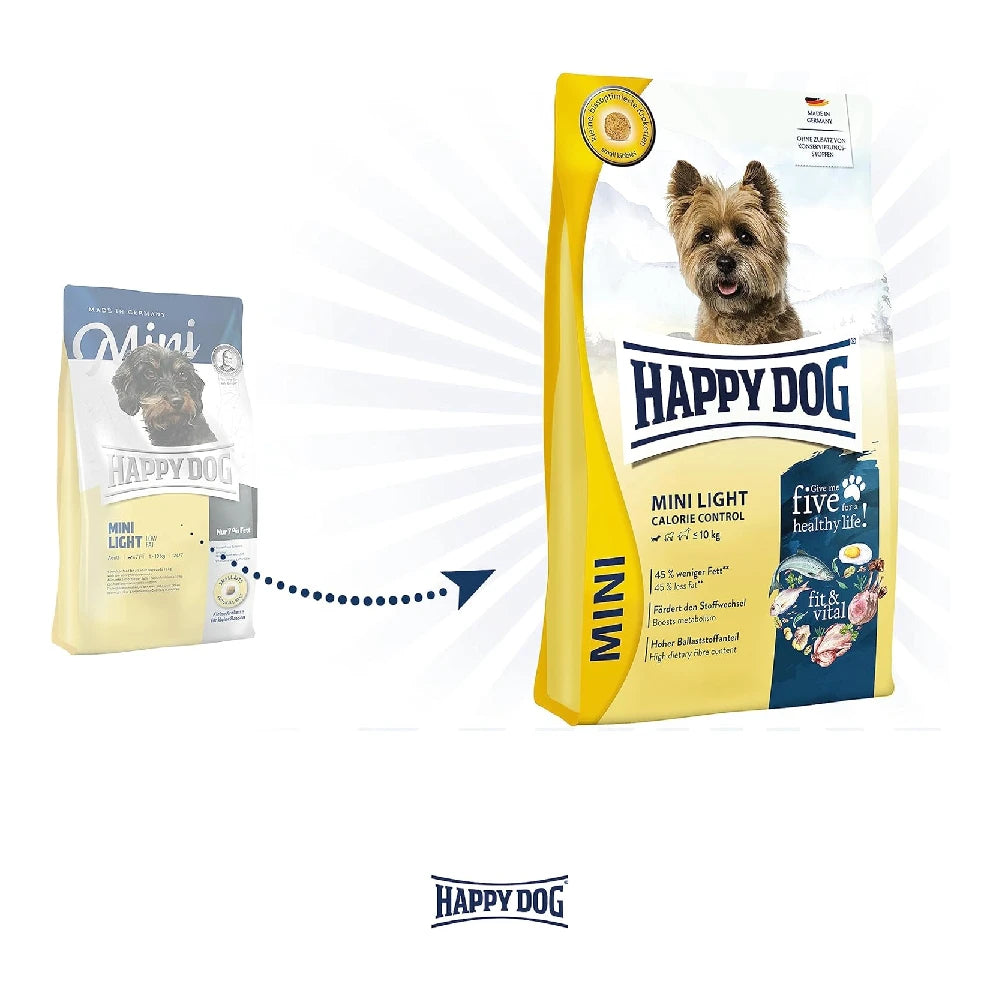 Happy Dog Mini Light Low Fat Pienso para Perros al mejor precio -Todoanimal.es