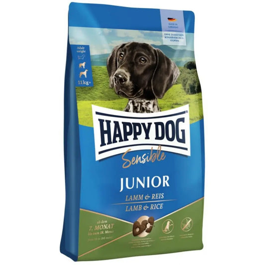 Happy Dog Sensible Junior Cordero y Arroz 10 kg al mejor precio -Todoanimal.es
