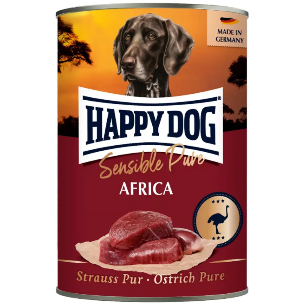 Happy Dog Sensible Pure Africa Carne de Avestruz 400 g Lata al mejor precio -Todoanimal.es