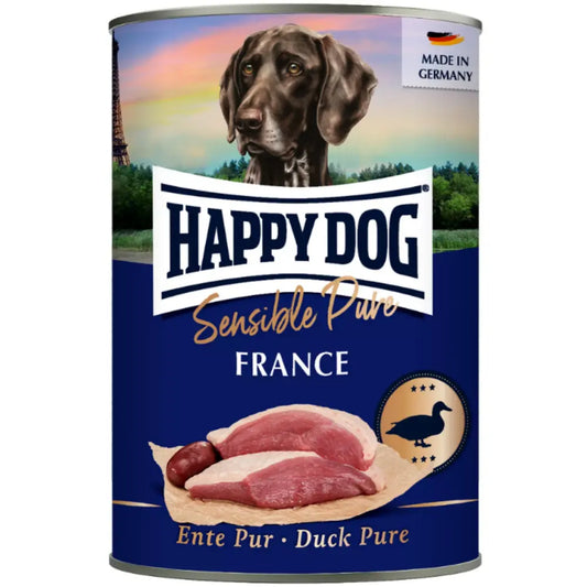 Happy Dog Sensible Pure France Carne de Pato Lata al mejor precio -Todoanimal.es