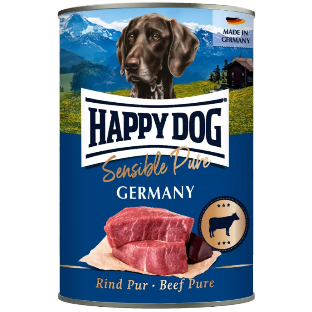 Happy Dog Sensible Pure Germany (Rind Pur) 400 g Lata al mejor precio -Todoanimal.es