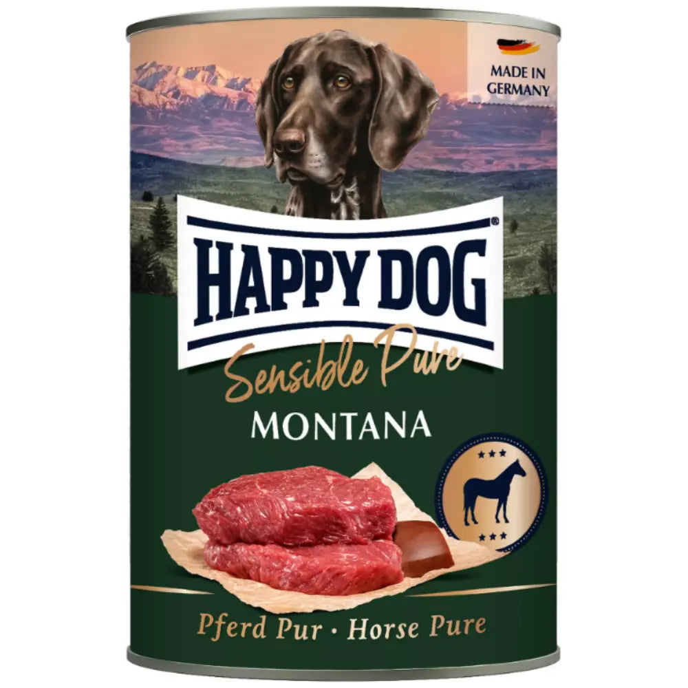 Happy Dog Sensible Pure Montana (Pferd Pur) 400 g Lata al mejor precio -Todoanimal.es
