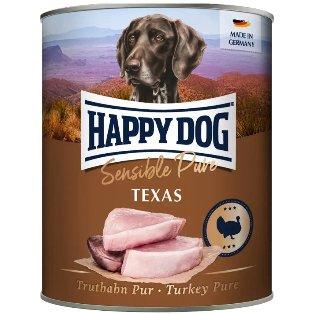 Happy Dog Sensible Pure Texas Carne de Pavo 800 g Lata al mejor precio -Todoanimal.es