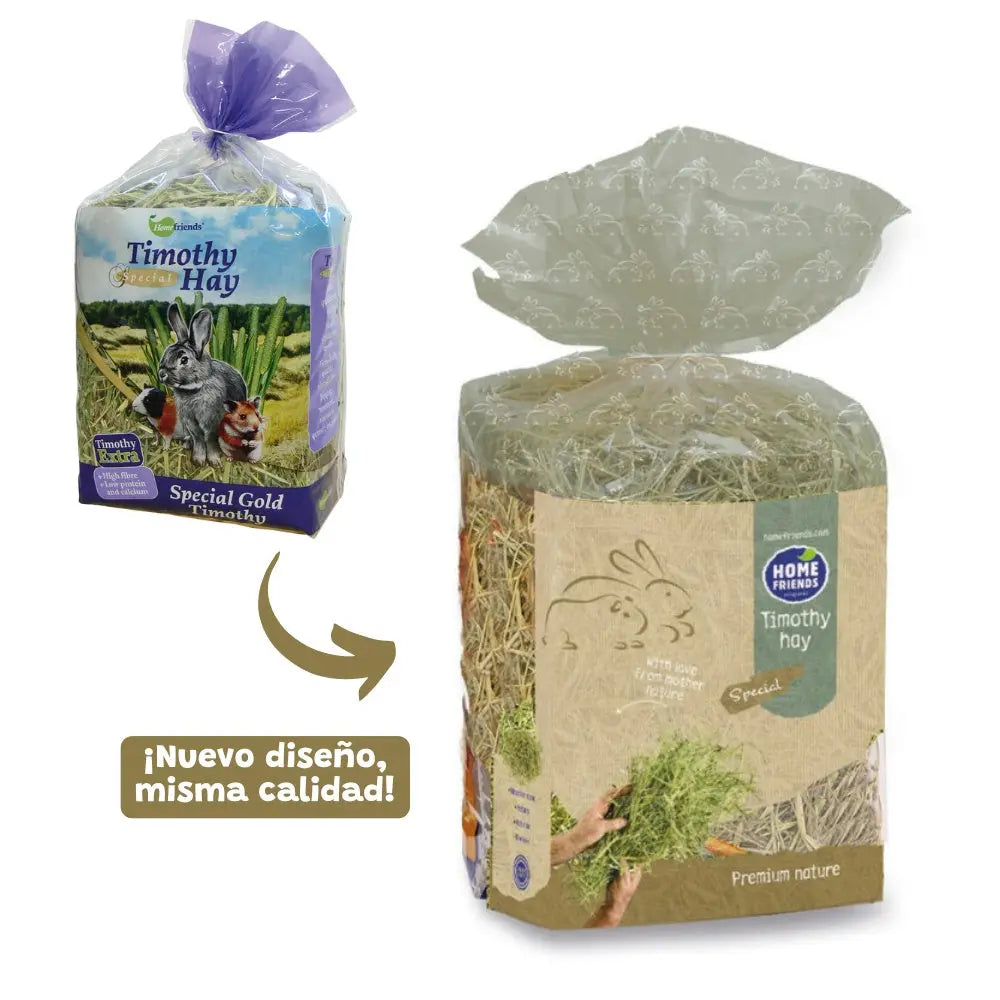 Heno Timothy Hay 600 gr para Roedores Home Friends al mejor precio -Todoanimal.es