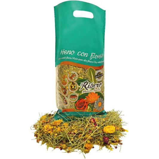 Heno con Flores Ribero 500 g al mejor precio -Todoanimal.es