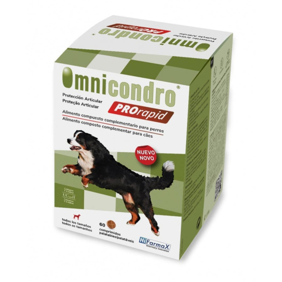 Hifarmax Omnicondro ProRapid 60 Comprimidos Suplemento Condroprotector para Perros al mejor precio -Todoanimal.es