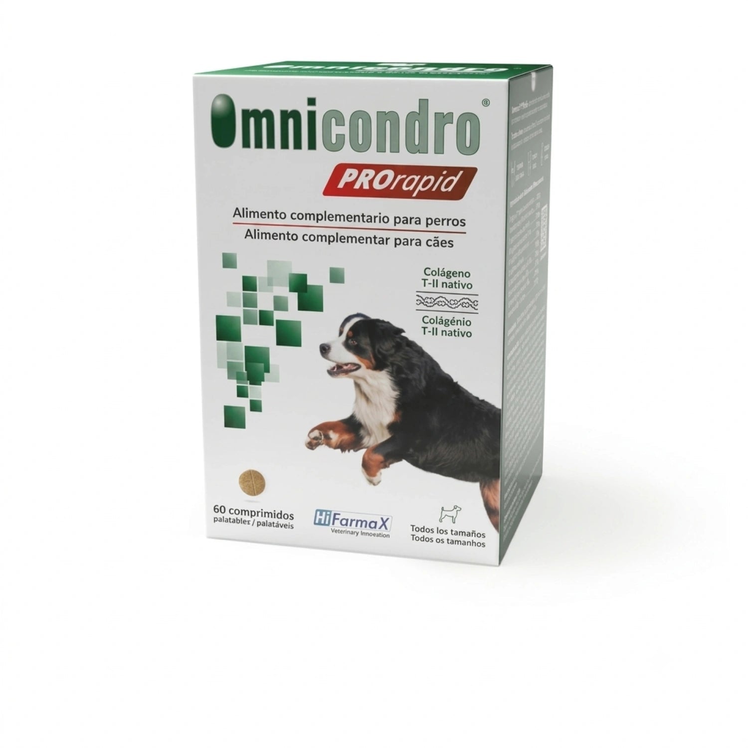 Hifarmax Omnicondro ProRapid 60 Comprimidos Suplemento Condroprotector para Perros al mejor precio -Todoanimal.es