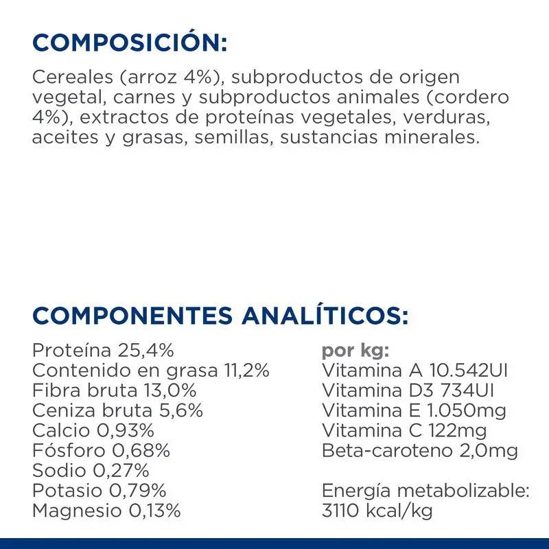 Hill'S Canine Metabolic Con Cordero Y Arroz 12 kg - Precios Más Baratos - Todoanimal
