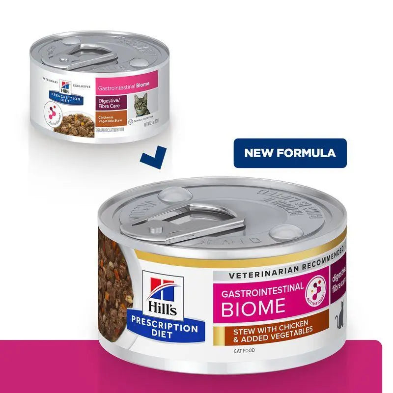 Hill'S Feline Gi Biome Estofado Con Pollo Y Verduras 82G - Precios Más Baratos - Todoanimal