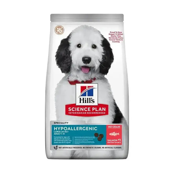 Hill'S Sp Canine Adult Hypoallergenic Large Breed Salmón Y Atún14Kg Todoanimal.es