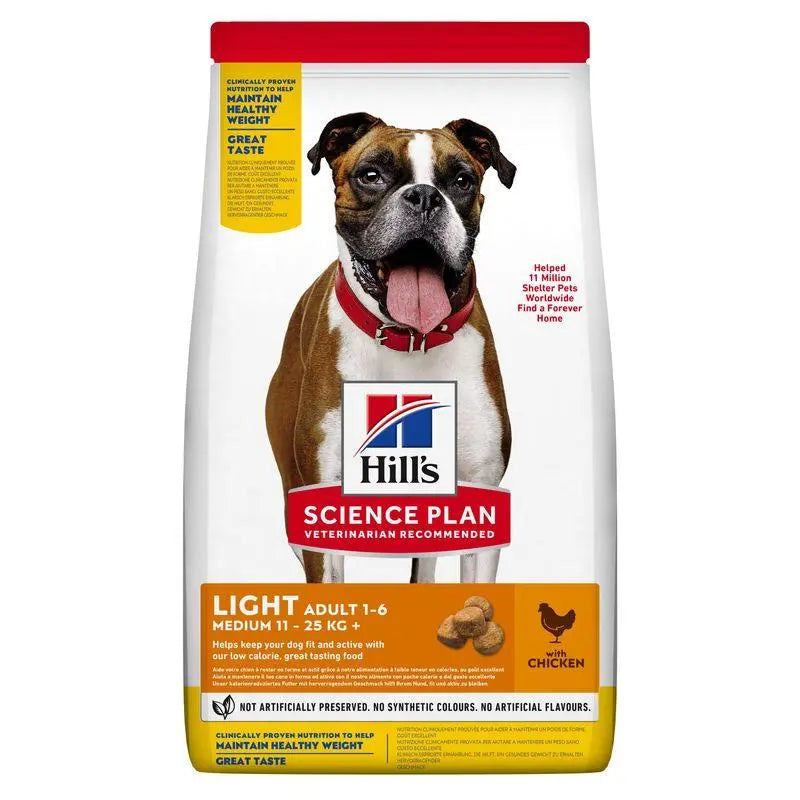 Hill'S Sp Canine Adult Light Medium Pollo 14 kg - Precios Más Baratos - Todoanimal