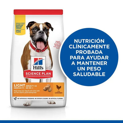 Hill'S Sp Canine Adult Light Medium Pollo 2.5Kg