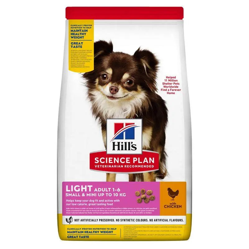 Hill'S Sp Canine Adult Light Small & Mini Pollo 6 kg - Precios Más Baratos - Todoanimal