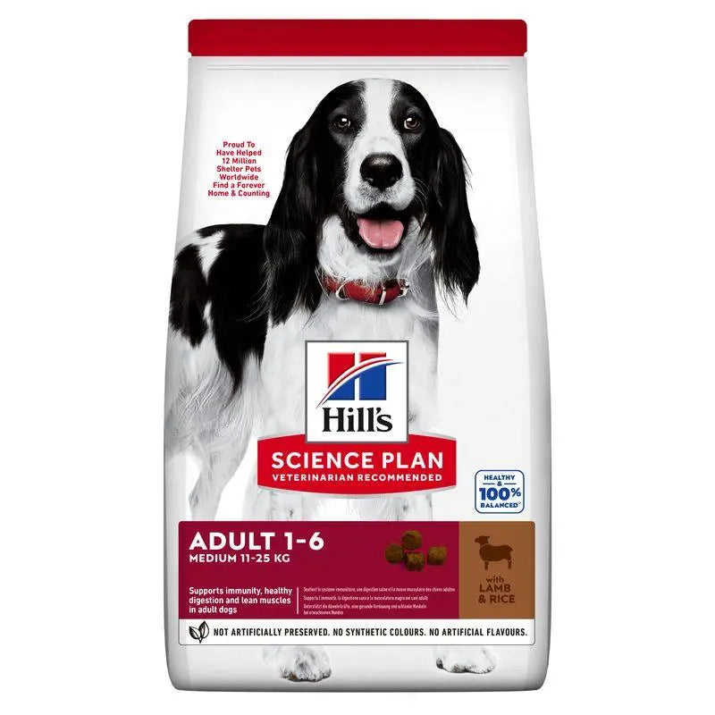 Hill'S Sp Canine Adult Medium Cordero & Arroz 18 kg - Precios Más Baratos - Todoanimal