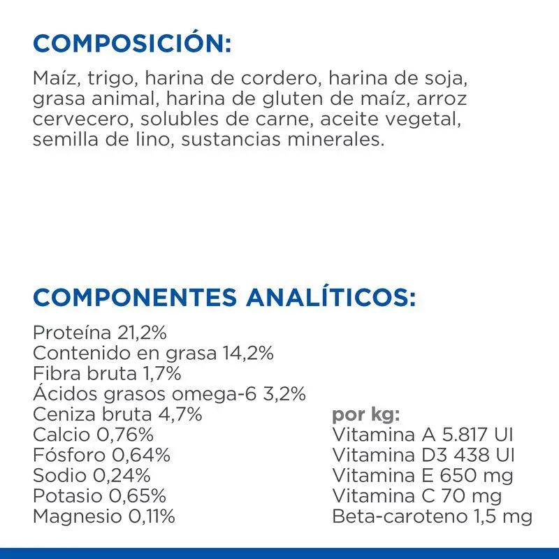 Hill'S Sp Canine Adult Medium Cordero & Arroz 2,5 kg - Precios Más Baratos - Todoanimal