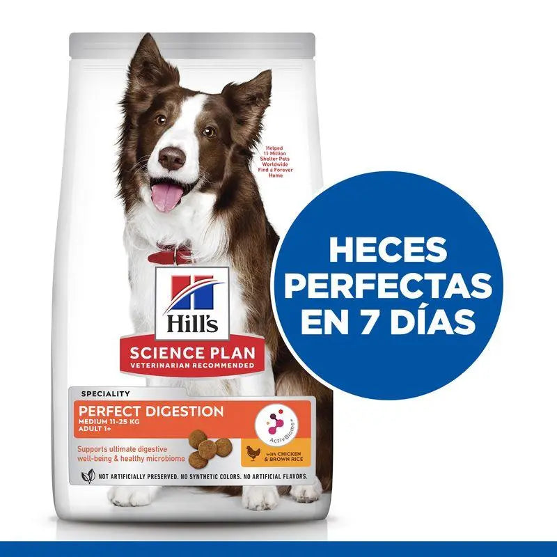 Hill'S Sp Canine Adult Perfect Digestion Medium Pollo 14 kg - Precios Más Baratos - Todoanimal