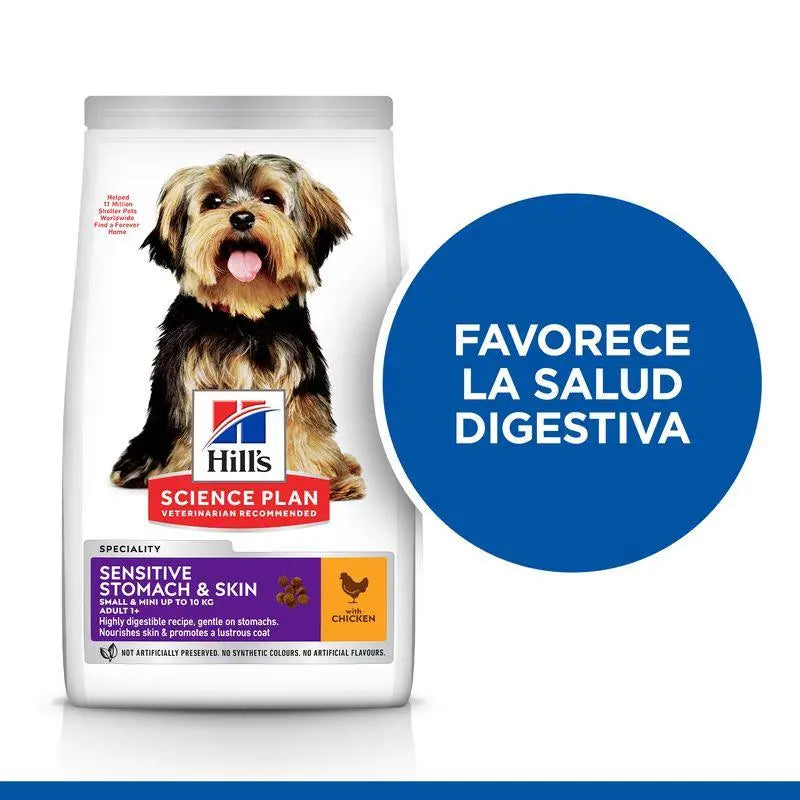 Hill'S Sp Canine Adult Sensitive Stomach & Skin Small & Mini Pollo 1,5 kg - Precios Más Baratos - Todoanimal
