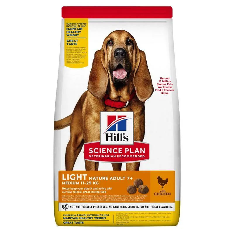 Hill'S Sp Canine Mature Adult 7+ Light Medium Pollo 14 kg - Precios Más Baratos - Todoanimal