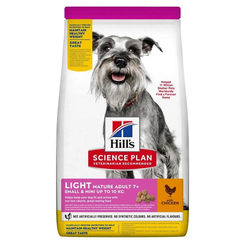 Hill'S Sp Canine Mature Adult 7+ Light Small & Mini Pollo 2,5 kg - Precios Más Baratos - Todoanimal