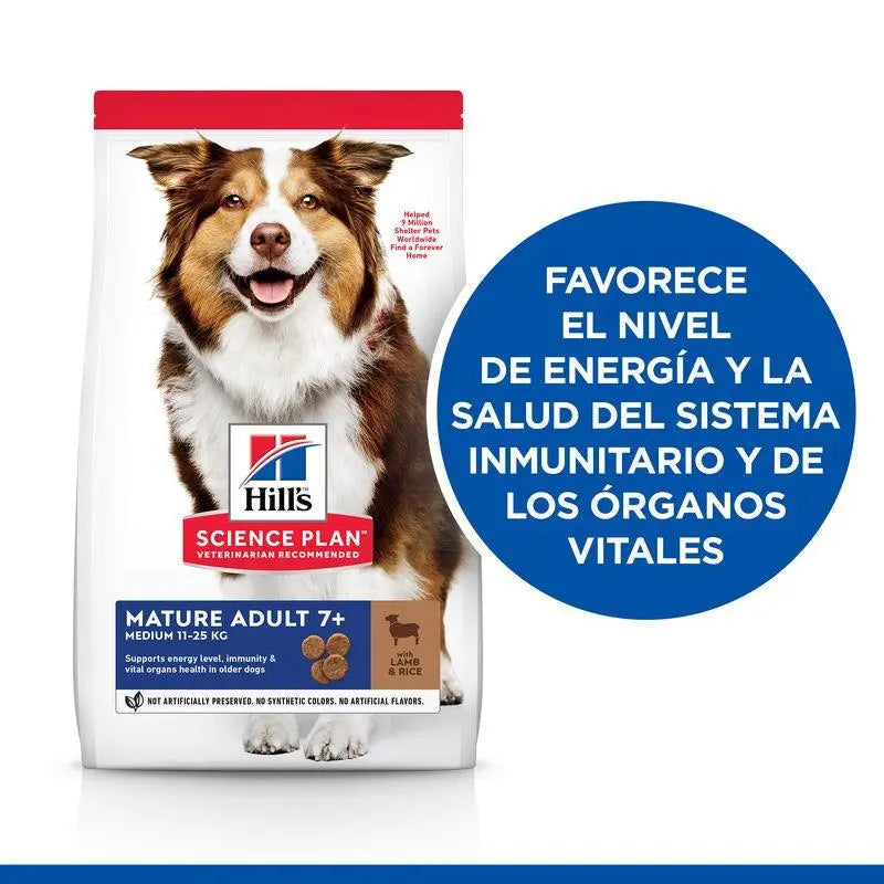 Hill's Science Plan Mature Adult Medium Cordero 2,5 kg pienso para perros - Precios Más Baratos - Todoanimal