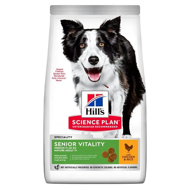 Hill'S Sp Canine Mature Adult 7+ Senior Vitality Medium Pollo 14 kg - Precios Más Baratos - Todoanimal