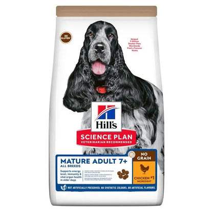 Hill'S Sp Canine Mature Adult Medium No Grain Pollo 14Kg