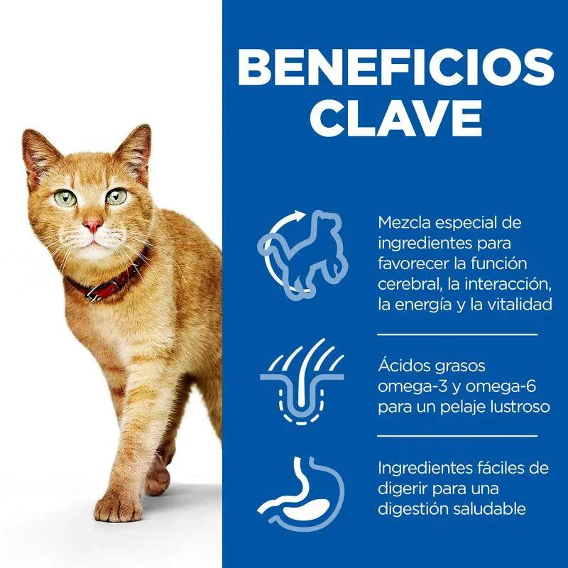 Hill'S Sp Feline Adult 7+ Senior Vitality Pollo 1.5Kg - Precios Más Baratos - Todoanimal