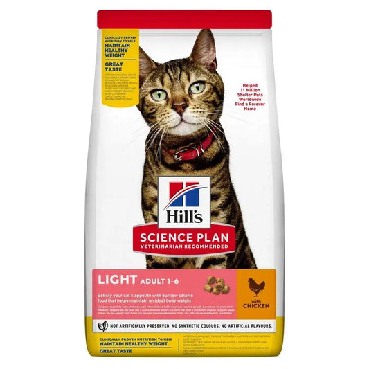 Hill'S Sp Feline Adult Light Pollo 10Kg