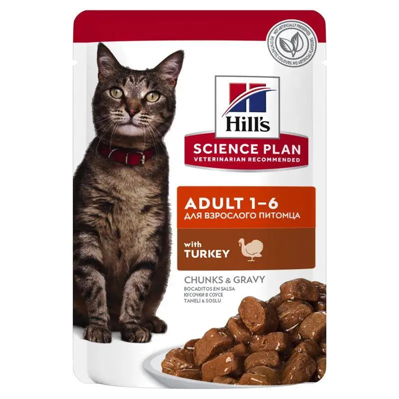 Hill'S Sp Feline Adult Pavo 85G Sobre - Precios Más Baratos - Todoanimal