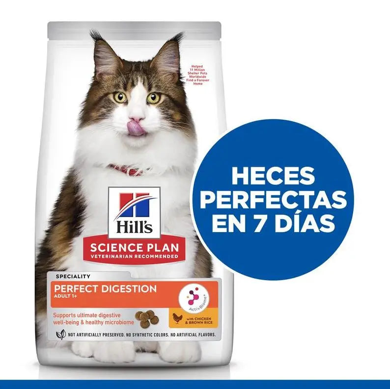 Hill'S Sp Feline Adult Perfect Digestion 7Kg - Precios Más Baratos - Todoanimal