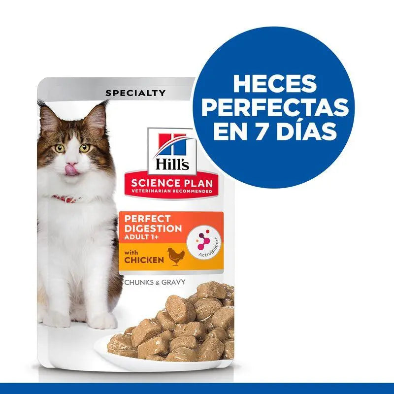 Hill'S Sp Feline Adult Perfect Digestion Pollo 85G Sobre - Precios Más Baratos - Todoanimal