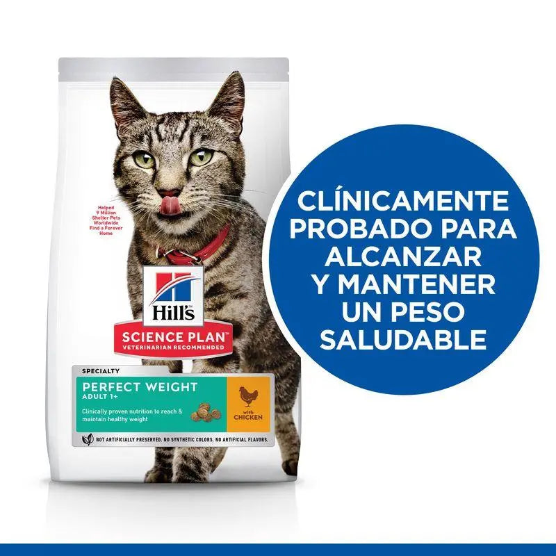 Hill'S Sp Feline Adult Perfect Weight Pollo 2.5Kg - Precios Más Baratos - Todoanimal