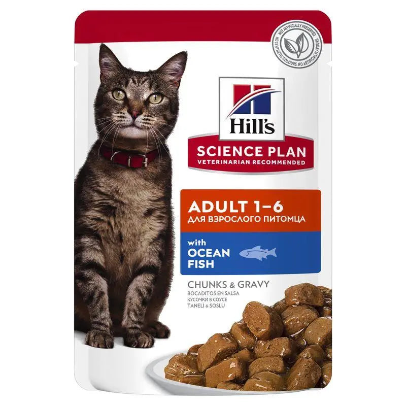Hill'S Sp Feline Adult Pescado Azul 85G Sobre - Precios Más Baratos - Todoanimal