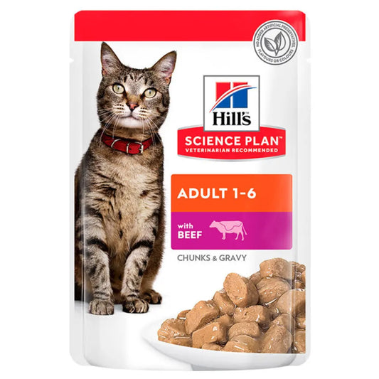 Hill'S Sp Feline Adult Ternera 85 g Sobre al mejor precio -Todoanimal.es