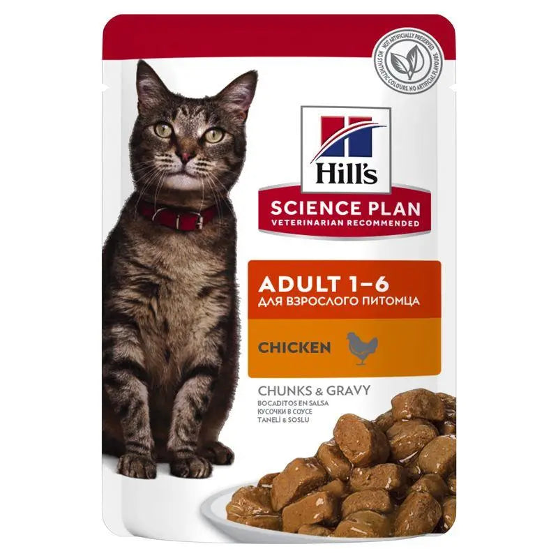 Hill'S Sp Feline Adulto Con Pollo 85Gr Sobre - Precios Más Baratos - Todoanimal