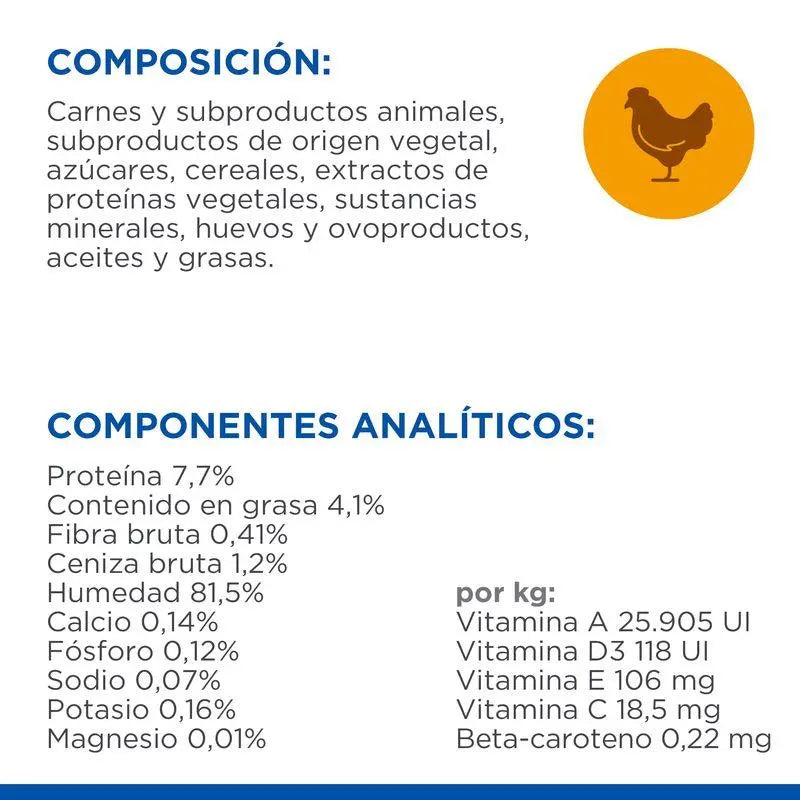 Hill'S Sp Feline Adulto Con Pollo 85Gr Sobre - Precios Más Baratos - Todoanimal
