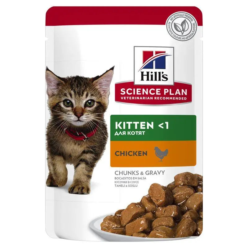 Hill'S Sp Feline Kitten Con Pollo 85Gr Sobre - Precios Más Baratos - Todoanimal