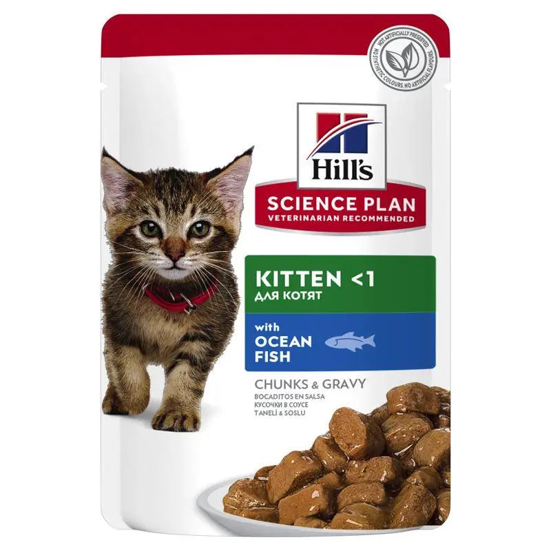 Hill'S Sp Feline Kitten Pescado Azul 85G Sobre - Precios Más Baratos - Todoanimal