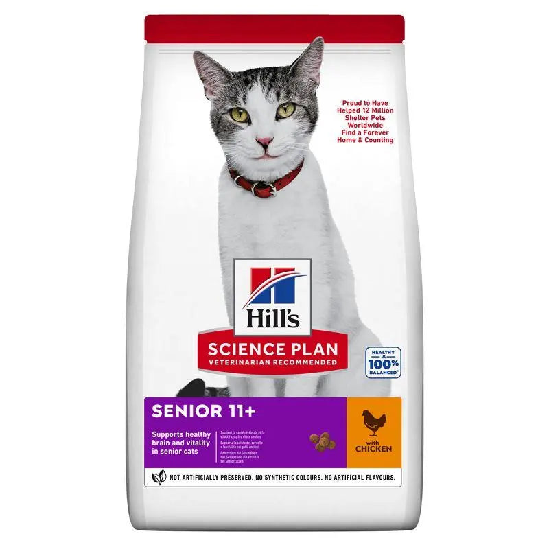 Hill'S Sp Feline Senior 11+ Pollo 1.5Kg - Precios Más Baratos - Todoanimal