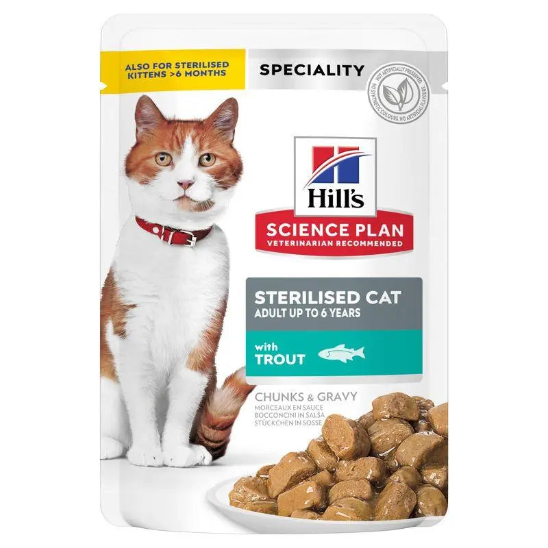 Hill'S Sp Feline Sterilised Trucha 85G - Precios Más Baratos - Todoanimal