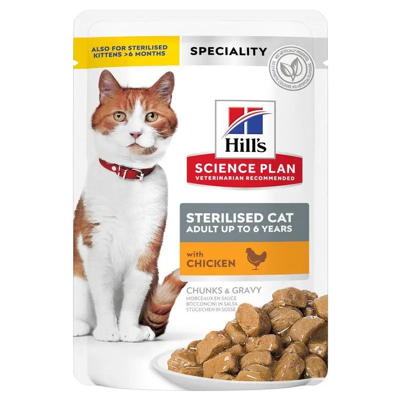 Hill'S Sp Feline Sterilized Pollo 85Gr Sobre - Precios Más Baratos - Todoanimal