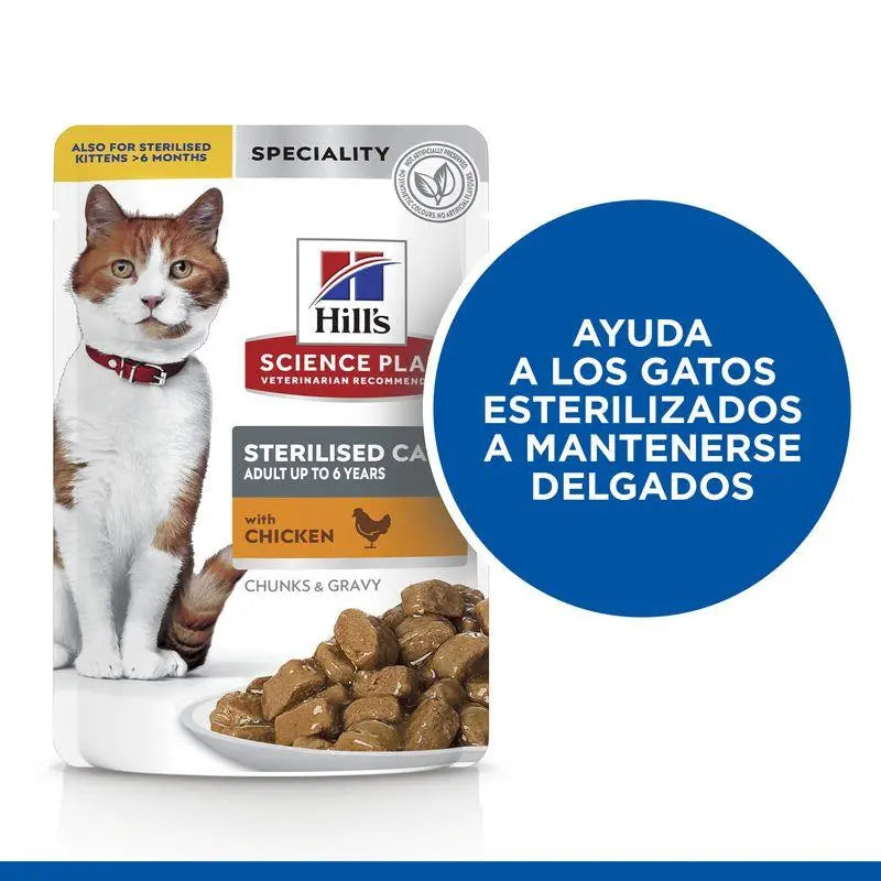 Hill'S Sp Feline Sterilized Pollo 85Gr Sobre - Precios Más Baratos - Todoanimal