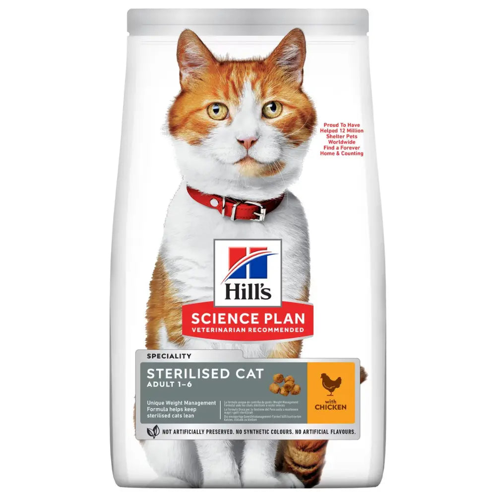 Hill'S Sp Feline Young Adult Sterilized Pollo 1.5 kg al mejor precio -Todoanimal.es