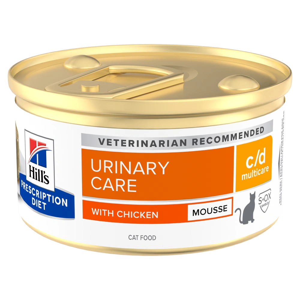 Hill's Prescription Diet Feline c/d Multicare Mousse Pollo Comida Húmeda para Gatos 85g (Enfermedad Urinaria) al mejor precio -Todoanimal.es