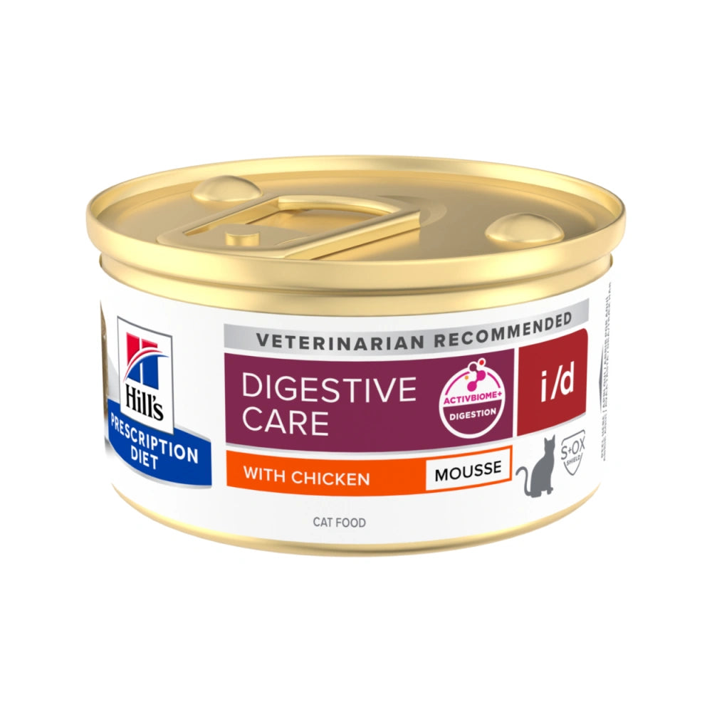 Hill's Prescription Diet Feline i/d Mousse Pollo Comida Húmeda para Gatos (Enfermedad Gastrointestinal) al mejor precio -Todoanimal.es