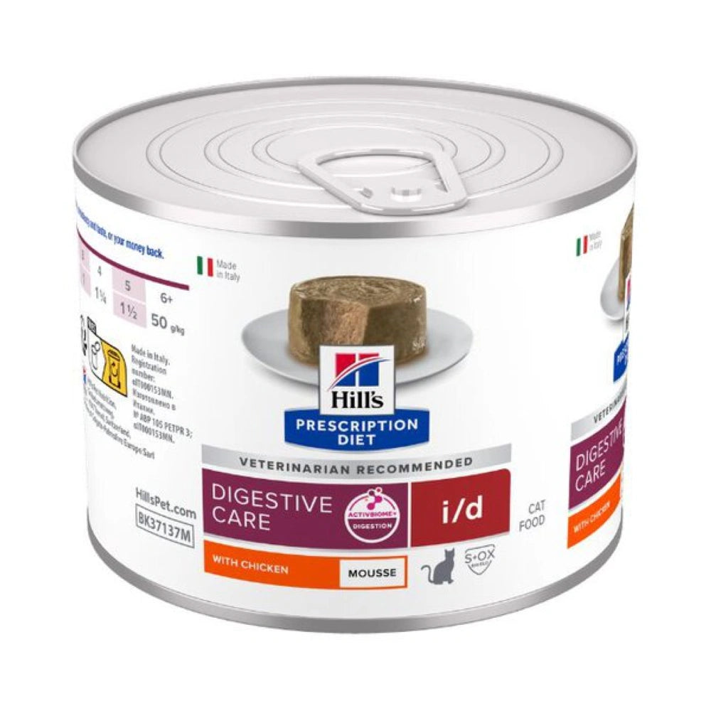 Hill's Prescription Diet Feline i/d Mousse Pollo Comida Húmeda para Gatos (Enfermedad Gastrointestinal) al mejor precio -Todoanimal.es