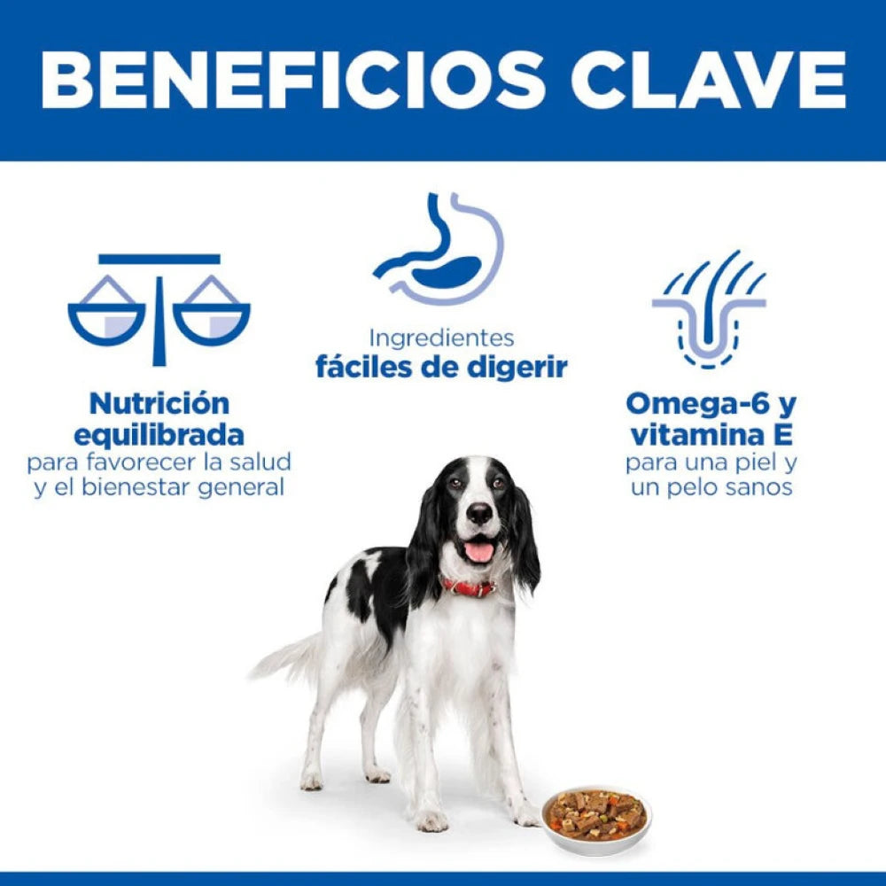 Hill's Science Plan Adult Estofado con Vacuno y Verduras Lata Húmeda para Perros al mejor precio -Todoanimal.es