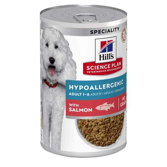 Hill's Science Plan Adult Hypoallergenic Salmón 363 g Lata Húmeda para Perros al mejor precio -Todoanimal.es